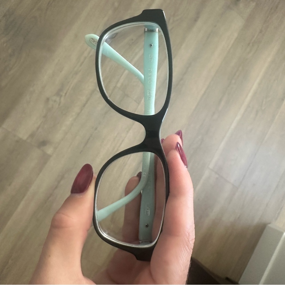 Tiffany and Co girls size Black and Mint Glasses
